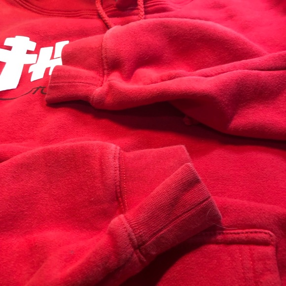 Thrasher Hoodie Red Men’s Large with Kangaroo Pocket Large - Picture 9 of 13